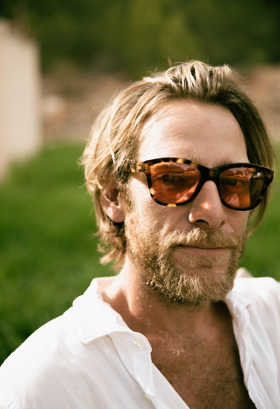 Man wearing sunglasses